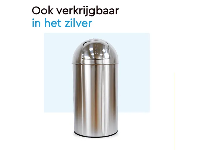 BRASQ PB230+ Push Bin Prullenbak 30 Liter Zwart