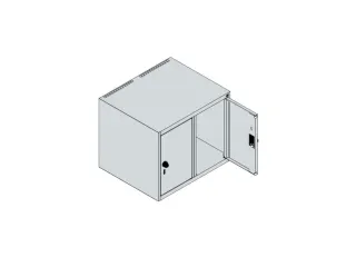 opzetkast,v. locker,2vak.,vak B 300mm,HxBxD 500x600x500mm,vleugeldeur - 3