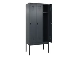 locker,HxBxD 2120x900x500mm,3vak,vak B 300mm,draaigrendel