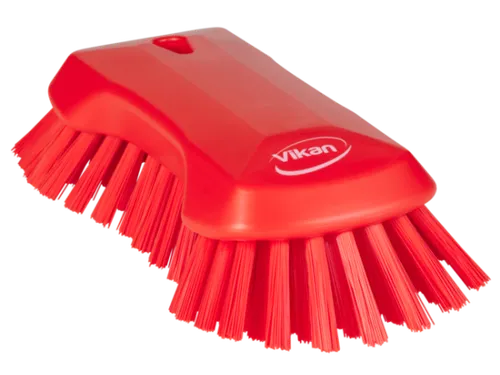 Vikan Hygiene extra grote handborstel extra harde vezels 230mm Rood