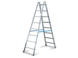 Bokladder Dubbelzijdig Aluminium L 2.35m 2x8sporten