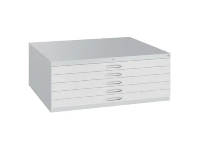 Tekeningenkast Hxbxd 420x1100x765mm 5 Laden Din A1 Ral7035