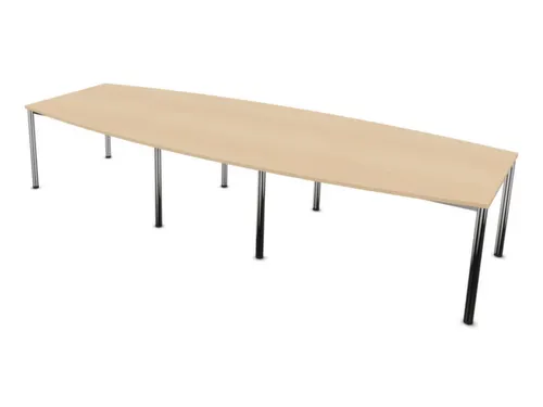 vergadertafel,HxBxD 740x3600x1400mm,vatvormig,NE-esdoorn