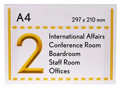 Menoor Deurbord Economy Line A4 Acrylaat