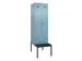 locker met bank,voor scheiding van kleding,HxBxD 2120x600x815mm,2vak