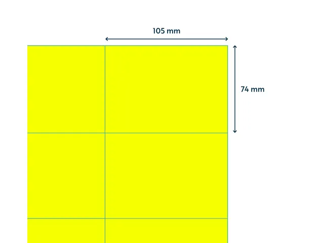 Etiket 105x74mm Fluor Geel 100 Vel