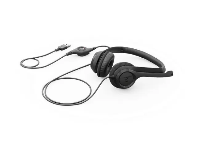 Logitech H390 USB- computerheadset USB-C 981-001576 zwart