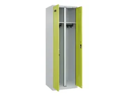 locker voor scheiding van kleding,HxBxD 1850x600x500mm,2vak