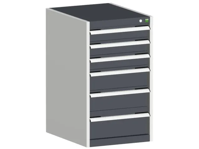 ladekast HxBxD 900x525x650mm 6laden romp RAL7035 front RAL5010