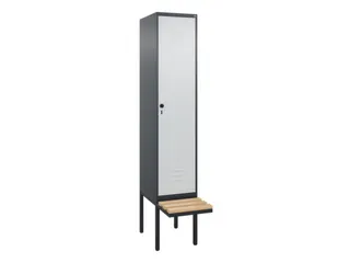 locker voor scheiding van kleding,HxBxD 2120x400x815mm,1vak - 1