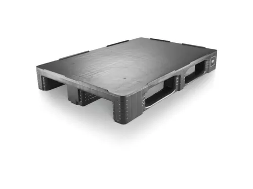 hygiënepallet,HxLxB 160x1200x800mm,geregenereerd kunststof,zwart