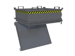 mini-bodemklepcontainer,HxLxB 625x1000x1200mm,0,37m³,inrijbeugel,staa