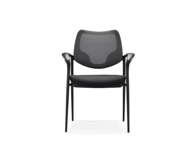 Vergaderstoel Curve Net Zwart