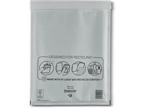 Mail Lite Luchtkussenenveloppen H/5 270x360mm Wit 100 stuks