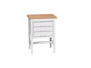 werkbank,HxBxD 780-930x700x600mm,multiplexblad,4voeten - 1
