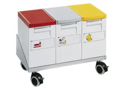Onderwagen Voor 3 Afvalbakken 15 Liter