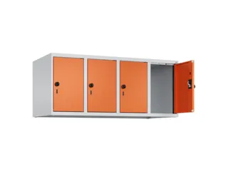 opzetkast,v. locker,4vak.,vak B 300mm,HxBxD 500x1200x500mm - 1
