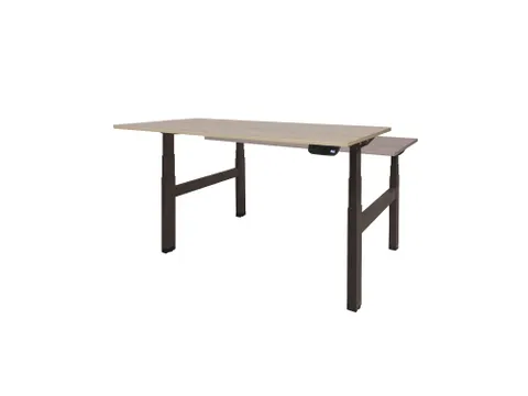 Dextro Plus Duo Zit-sta Bureau Elektrisch 180x80 Robson 25mm Zwart