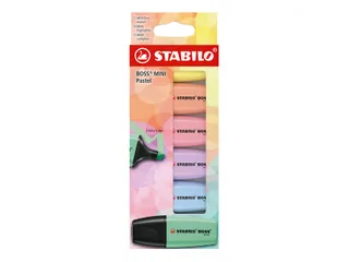 Markeerstift STABILO BOSS mini pastel assorti 6 stuks - 2