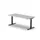 Elektrisch ihv bureau,HxBxD 650-1310x1800x800mm,blad lichtgrijs