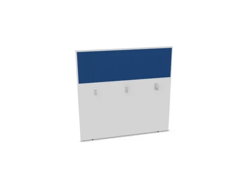 baliepaneel,v. bureau,aanbouw achter,B 1200mm,Bl-wit,BN6016-blauw