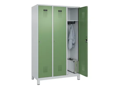 locker,HxBxD 1950x1200x500mm,3vak,vak B 400mm,cil.-slot,voeten