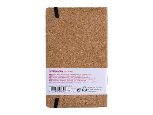 Schetsboek Talens Art Creation 80 witte vellen 140gr 130x210mm kurk