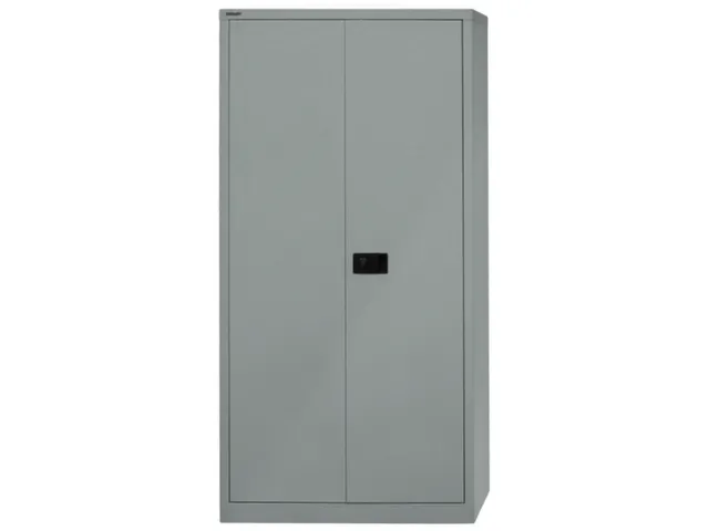 Garderobe-/-Ordnerkast Staalplaat 3 Puntsluiting Kledingstang Grijs