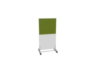 scheidingswand,HxB 1545x800mm,Bl-wit,BN7048-groen - 2