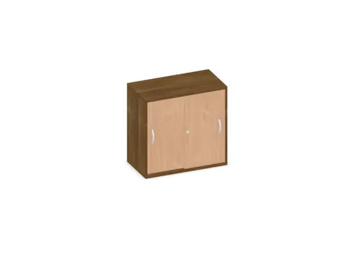 schuifdeurkast HxBxD 770x800x430mm romp noten decor front beuken