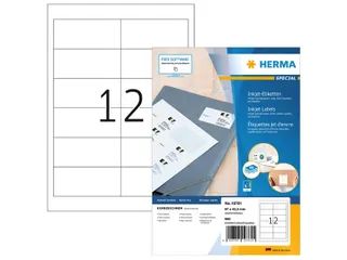 HERMA 10781 Inkjet etiketten A4 97x42,3mm Wit mat 960 stuks - 1