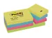 Post-it Zelfklevend Notitieblok, 38x51mm, Energetic Kleuren assorti