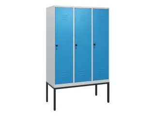 locker,HxBxD 1950x1200x500mm,3vak,vak B 400mm,draaigrendel - 1
