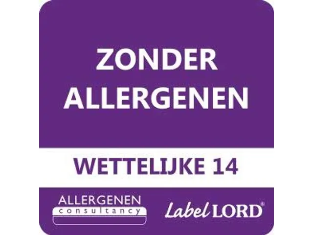 Distributeur étiquette alimentaire 86x33x89mm sans allergène