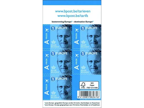 Postzegel Belgie 50 X 1.90 Euro doosje