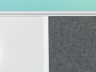 Combibord Wit Donkergrijs 60x90cm Whiteboard / Prikbord - 3