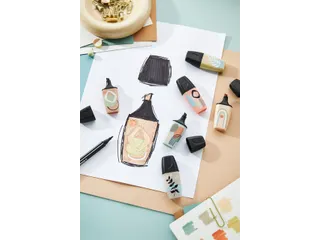 Markeerstift STABILO BOSS naturevibes assorti 6 stuks - 8