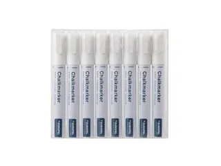 Krijtstift Europel 6mm wit etui 8 stuks - 1