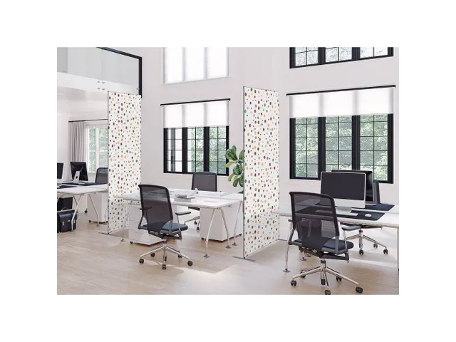 Scheidingswand Textiel Deco 85x200cm Dots Earth