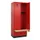 locker met bank,HxBxD 1950x800x815mm,2vak,vak B 400mm,cilinderslot
