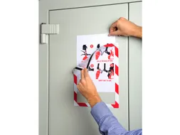Magnetisch cover A4 rood/wit