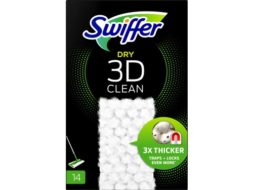 Swiffer Dry 3D Clean navulling, pak van 14 stuks