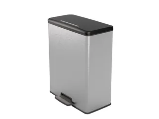 Pedaalemmer Decobin Duo 26+26 Liter Zilver Zwart - 1