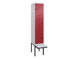 Z-garderobekast,HxBxD 2120x400x815mm,2vak,vak B 400mm,draaigrendel