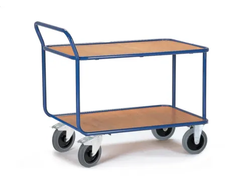tafelwagen,draagverm. 500kg,2etage(s),laadvl. LxB 1000x700mm,houtetage