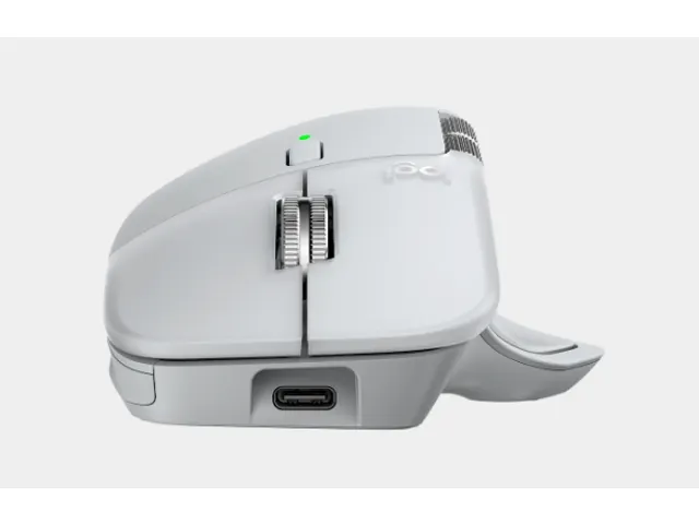 Logitech MX Master 4 draadloze muis 8 knoppen rechts Bluetooth grijs