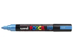 Verfstift Posca PC5M Medium Punt 1,8-2,5mm metallic blauw