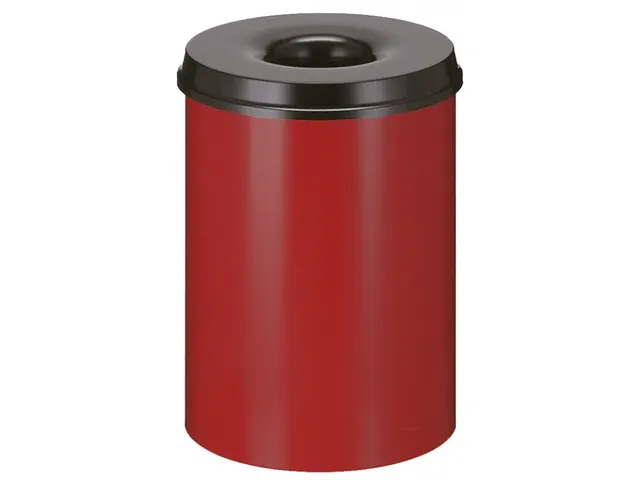 Vlamdovende papierbak 30 liter Rood