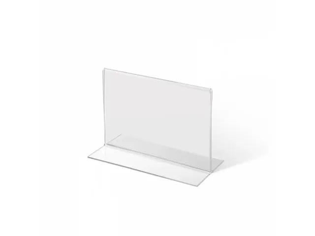 Folderhouder A7 T-stand Acryl liggend