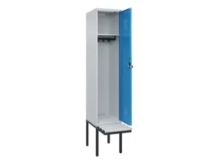 locker met bank,HxBxD 2120x400x815mm,1vak,vak B 400mm,draaigrendel - 1